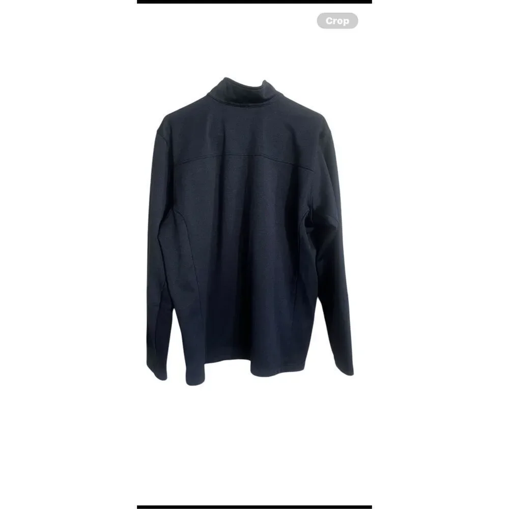 The North Face Mens Dark Blue Skyline Fleece 1/4 Zip Jacket Coat Size XL